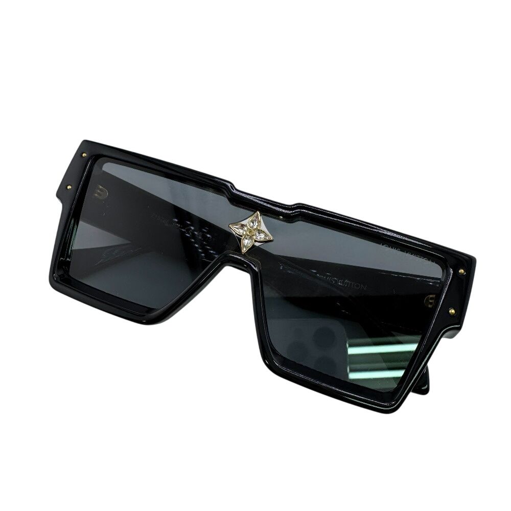 Louis Vuitton ブラック サングラス Louis Vuitton サングラス《CLASH》ブラック ロゴ 直営店 (Louis