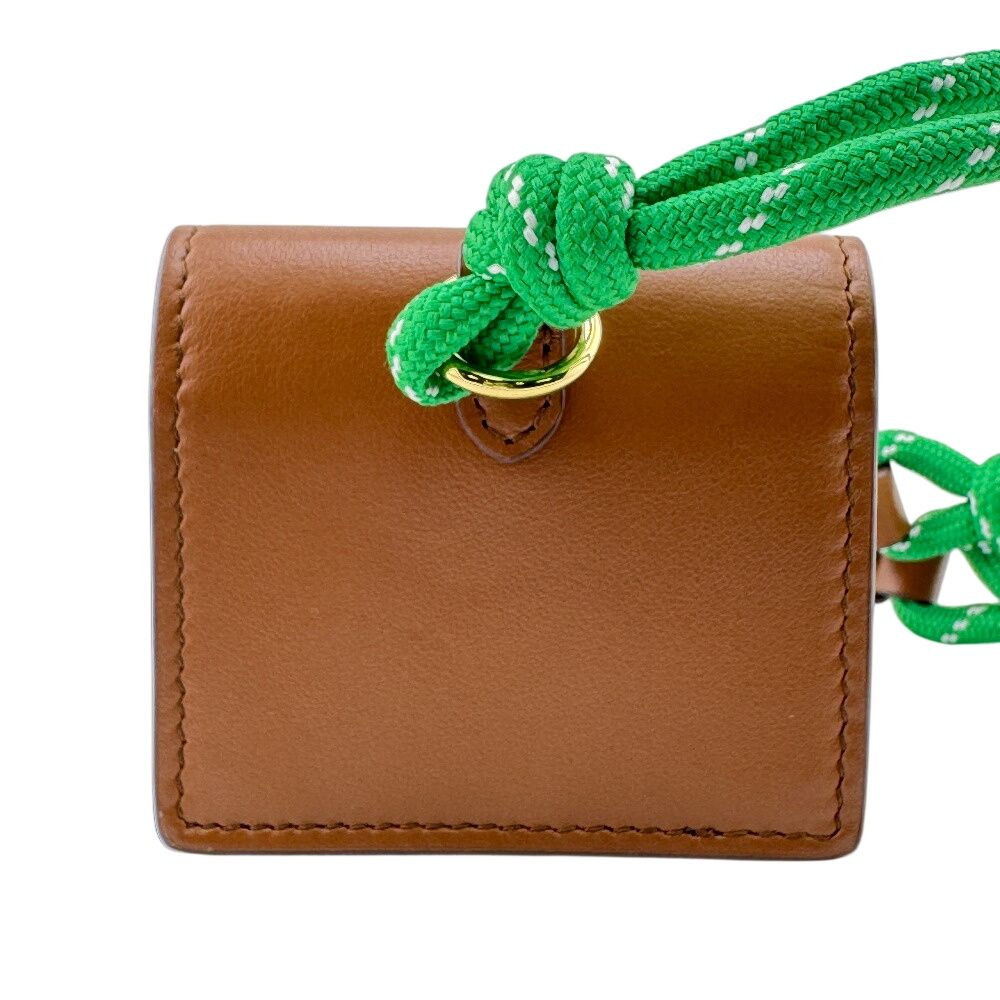 MIUMIU ミュウミュウ 5TL515 バッグチャーム レザーxコード トリック