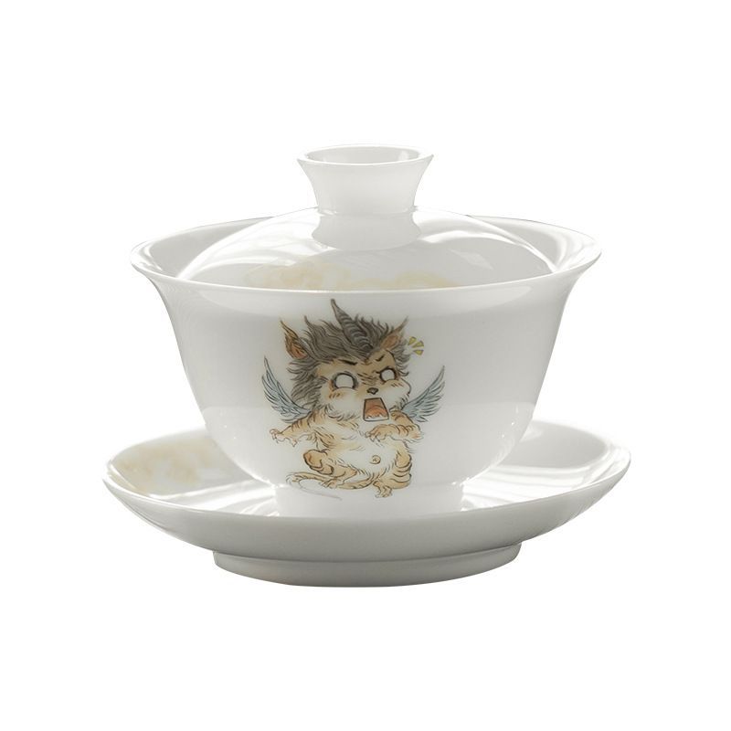 ♥ 手作り白磁蓋碗