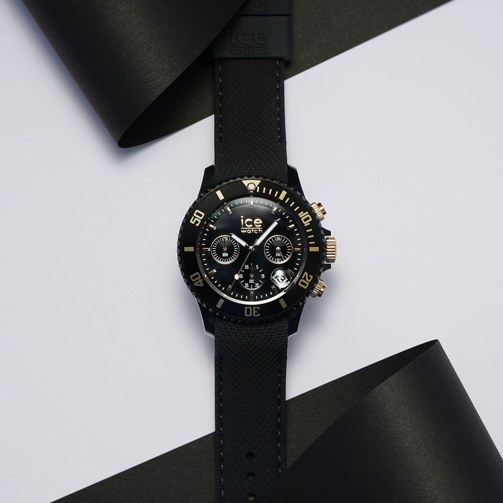 ICE-WATCH アイスウォッチ ICE chrono アイス クロノ ブラックゴールド 