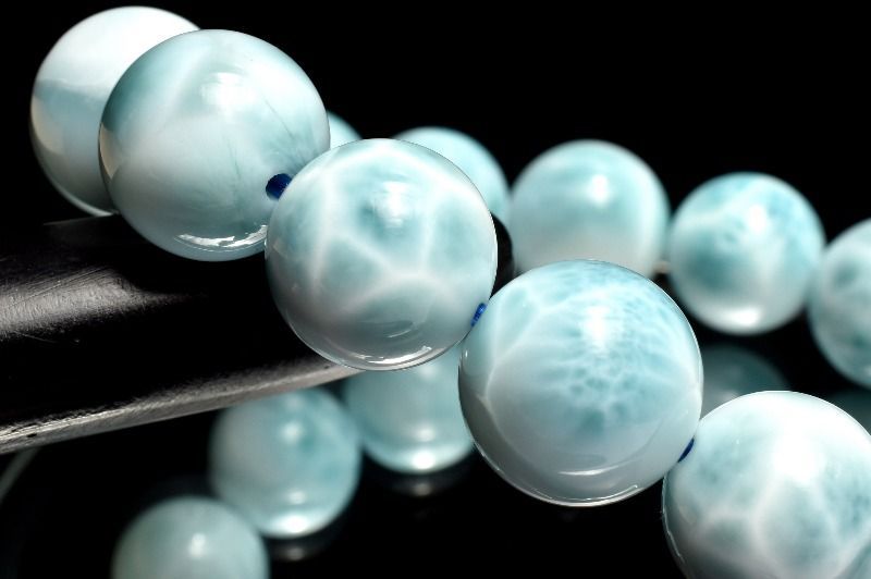 1点物】AAA☆数量限定 ラリマー 12-12.5mm ブレスレット