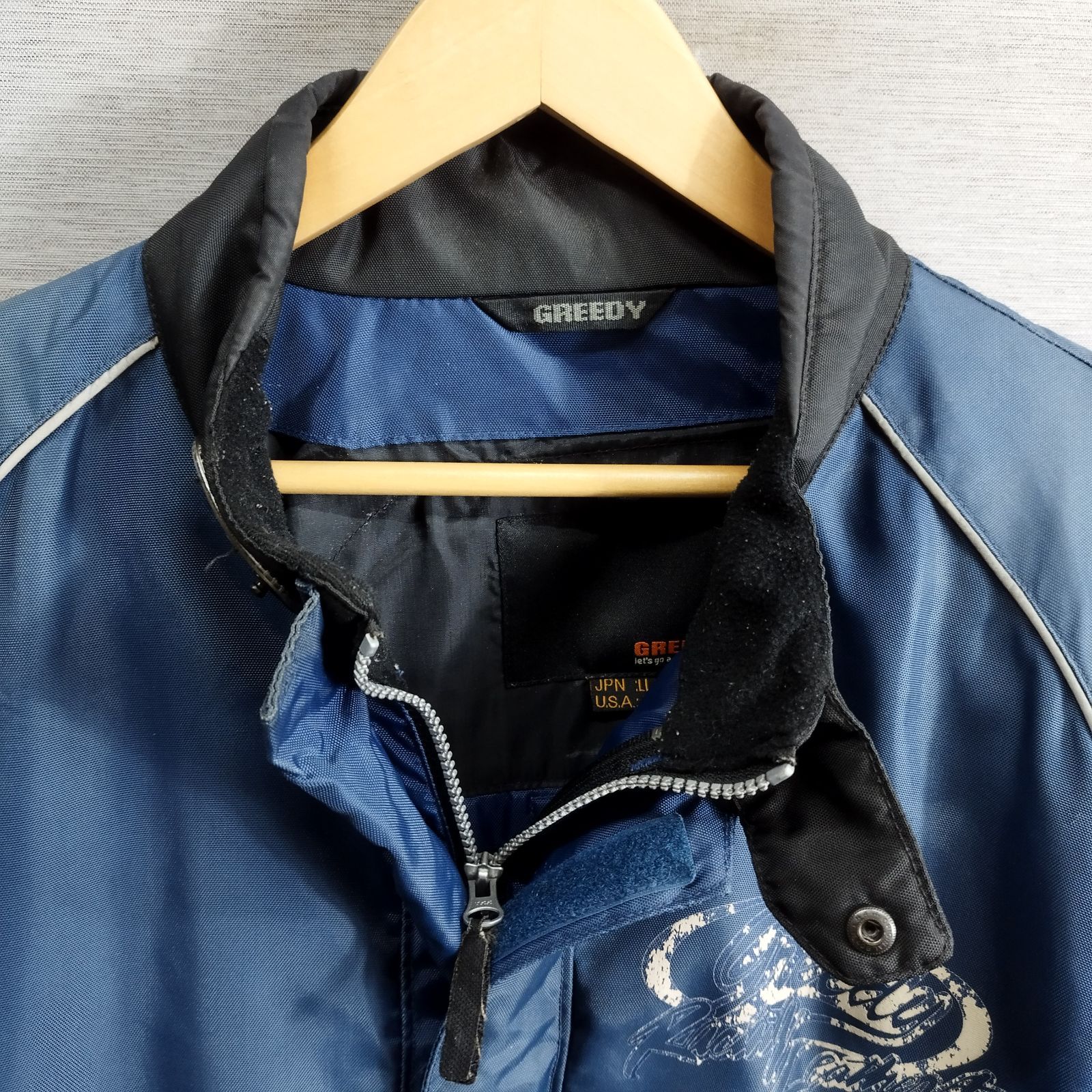 GREEDY グリーディー ライダース ジャケット 切替 プロテクター付