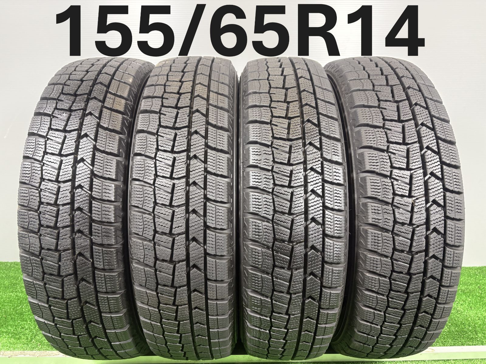 送料無料☆155/65R14 ダンロップ WM02 2021年製 4本 冬 タイヤ
