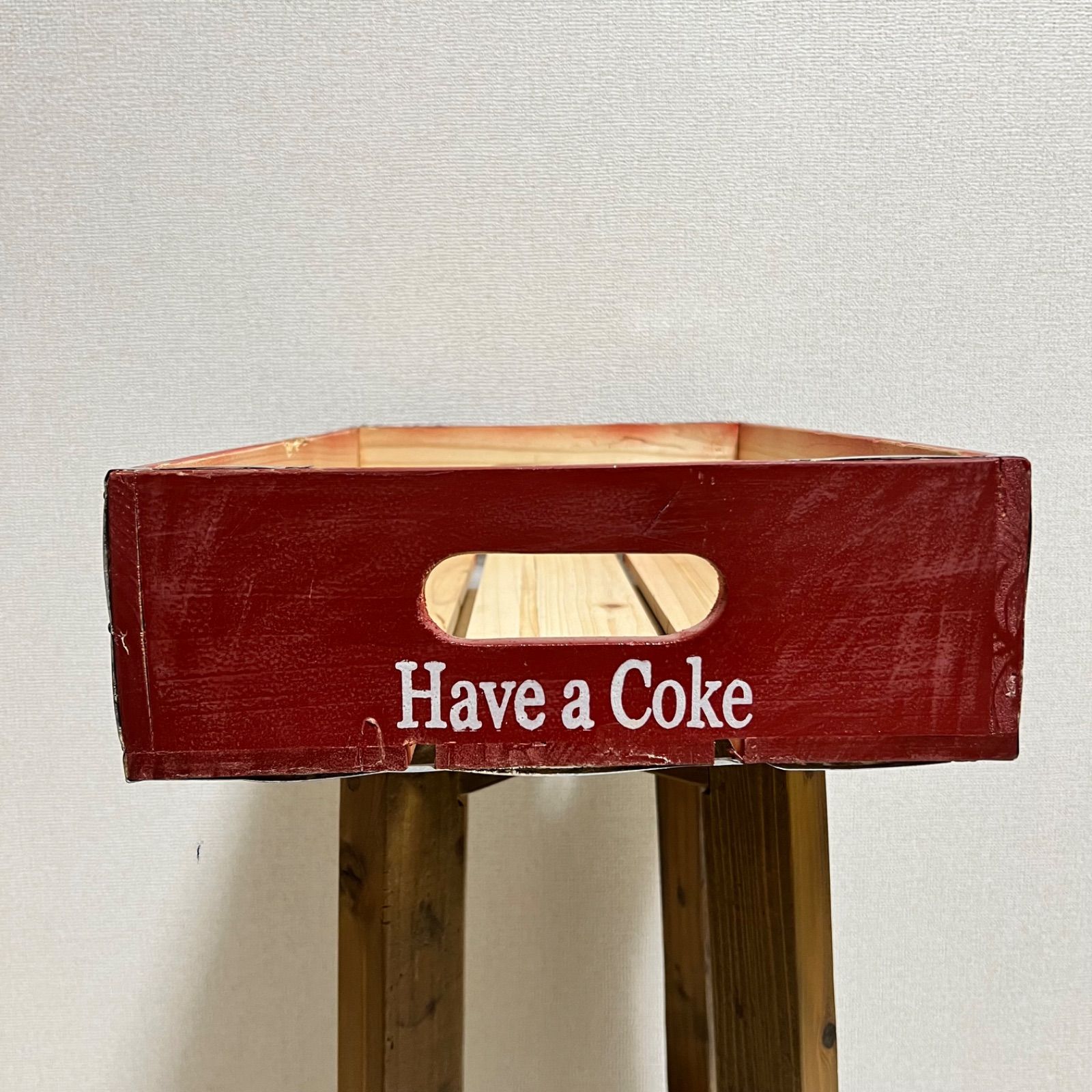 広告、ノベルティグッズ コカ・コーラ クレートボックス 木製 箱 Coca 