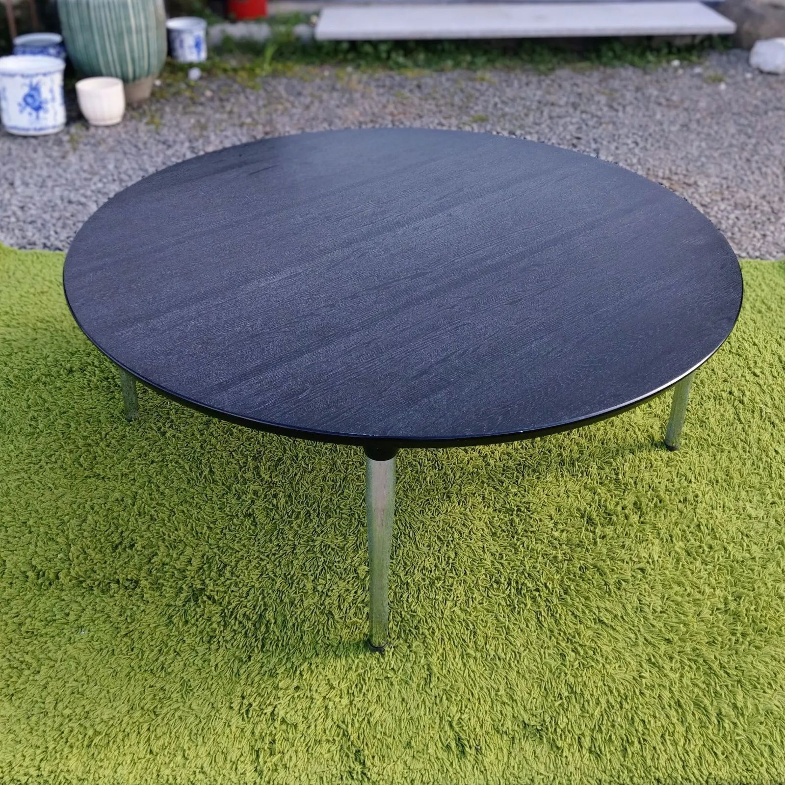 PLUS プラス オフィステーブル 丸テーブル 作業台 ミーティング 店舗什器 デスク /HM-0225