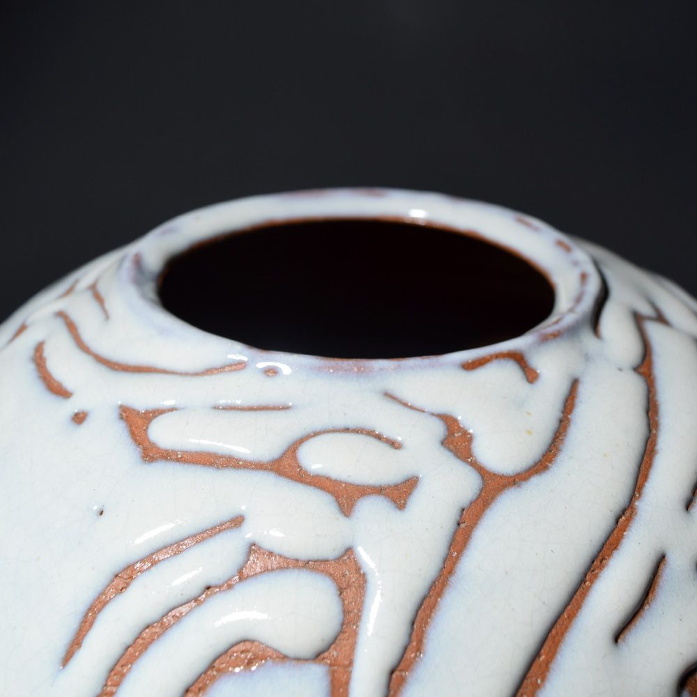 宮城県作家 鶯林窯 丹羽龍知 壺 花瓶 花生け 花入れ インテリア 茶道具