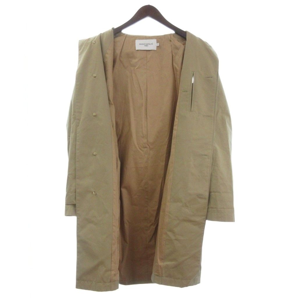 メゾンキツネ MAISON KITSUNE カーコート ステンカラー ロング