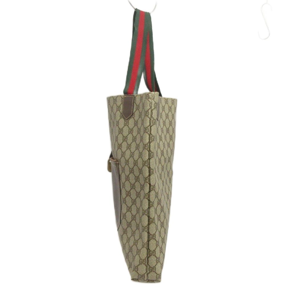 グッチ GUCCI オールド トートバッグ シェリーライン GG柄 肩がけ 総柄