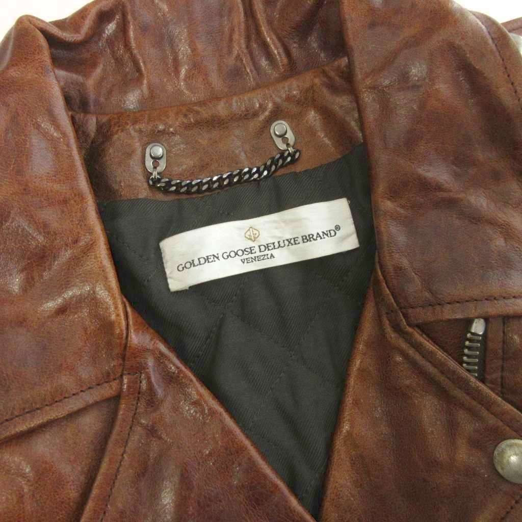ゴールデングース GOLDEN GOOSE ライダース レザージャケット ダブル
