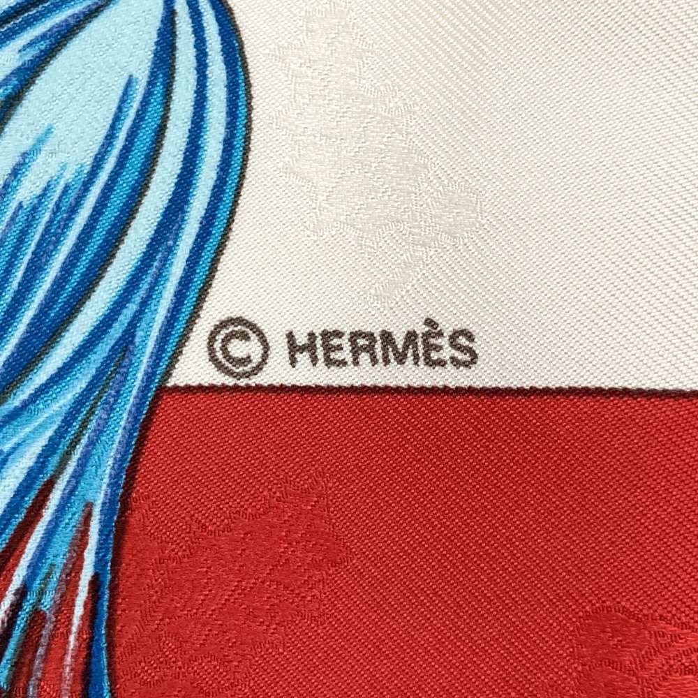 HERMES エルメス カレ90 Plumes et Grelots 羽飾りと鈴 スカーフ