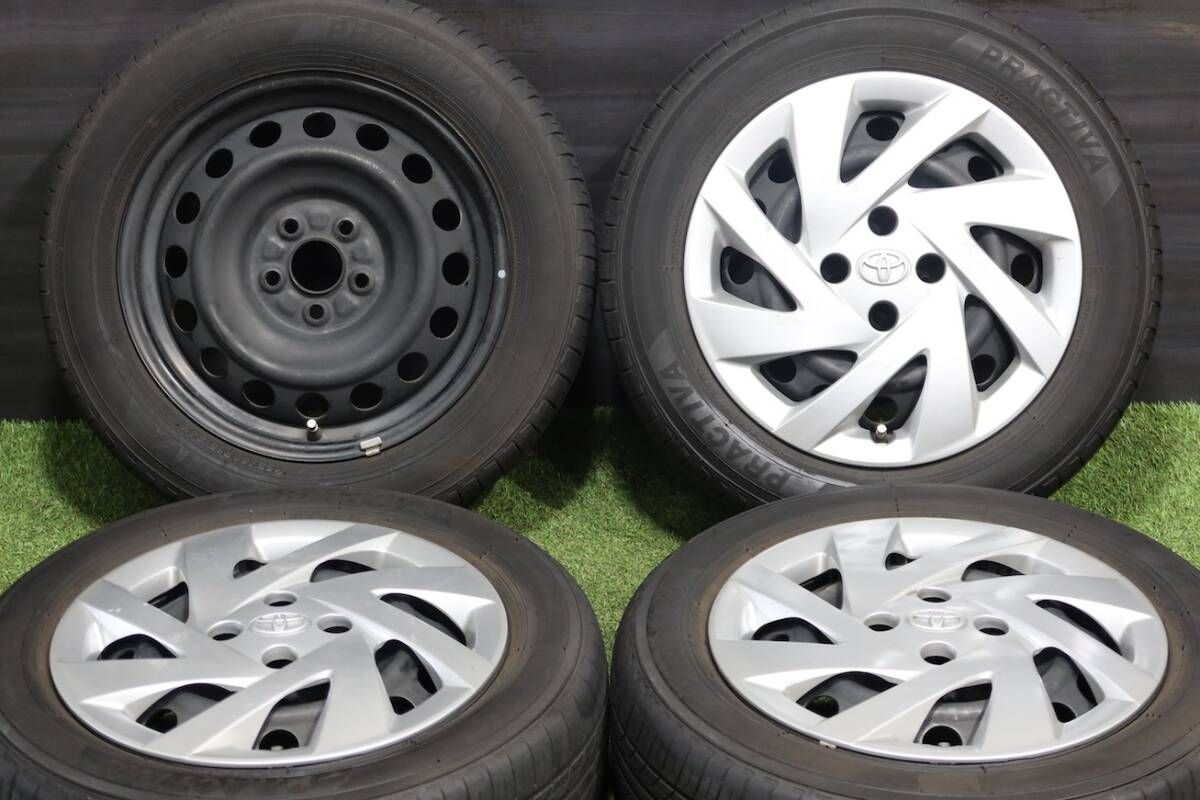 バリ溝/即納品＞ TOYOTA トヨタ アクア 純正 15in 5.5J +45 PRACTIVA