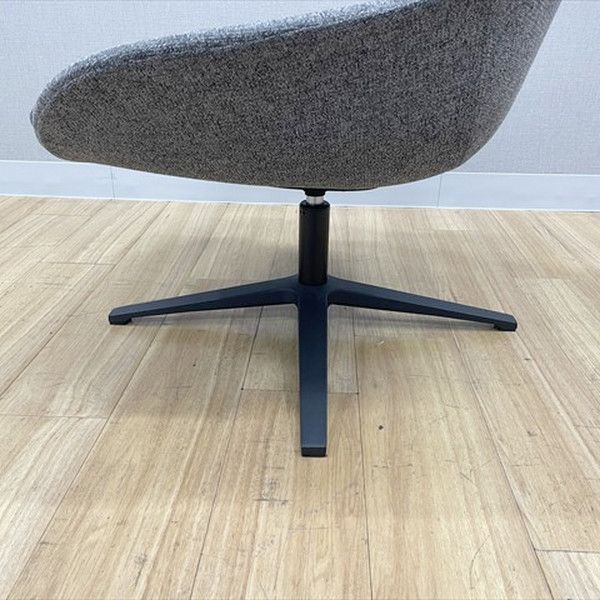  ラウンジチェア 肘無 アスプルンド ワークプラス リーリエスイベル ミーティングチェア グレー テラスチェア オフィスチェア ワークチェア 椅子 チェア