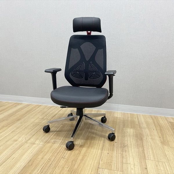 YS 1チェア ゲーミングチェア ヘッドレスト付 ランバーサポート付 肘付 オフィスチェア ブラック