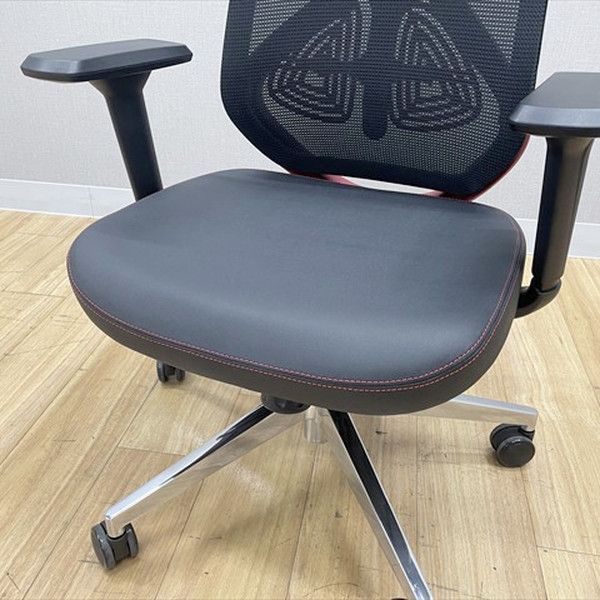  YS 1チェア ゲーミングチェア ヘッドレスト付 ランバーサポート付 肘付 オフィスチェア ブラック 角椅子 オフィスチェア ワークチェア 椅子 チェア