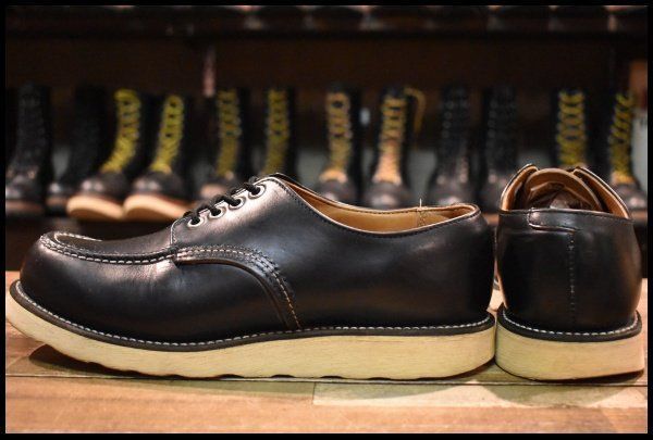 9D 良品 犬タグ 98年】レッドウィング 8106 オックスフォード 黒