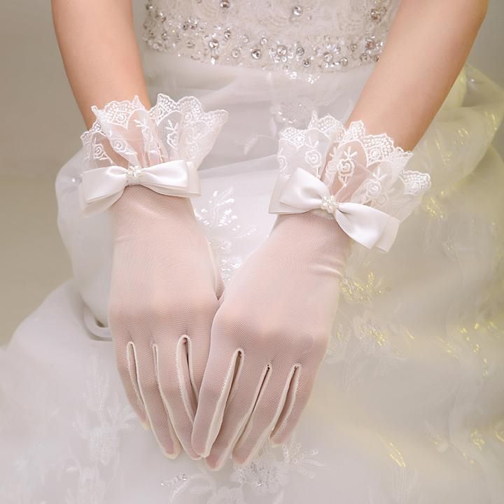 ウエディンググローブ ショート 結婚式 安い ブライダルグローブ 花嫁 グローブ 手袋 二次会 パーティー ウェディング手袋 glove イベント