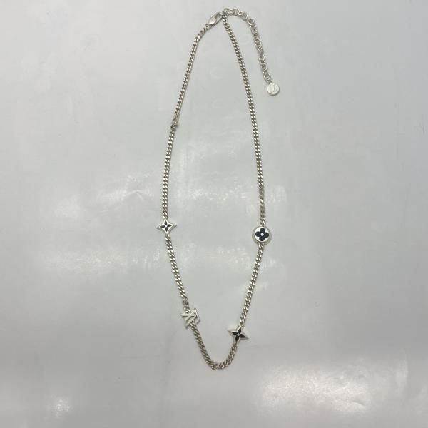 中古】LOUIS VUITTON LVスパイクチャーム ネックレス シルバー 箱あり 