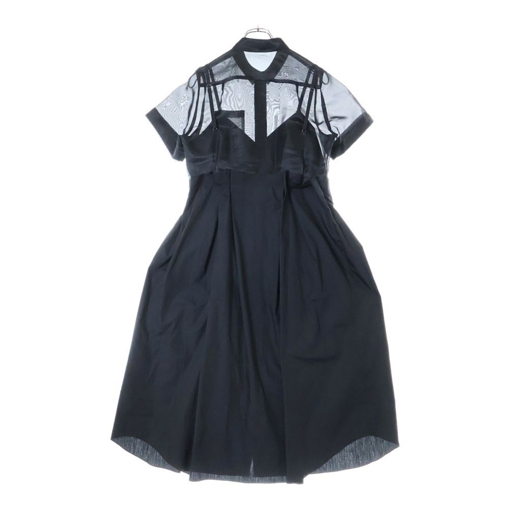 Sacai (サカイ) 21SS シースルーシャツ ドッキング ワンピース 21