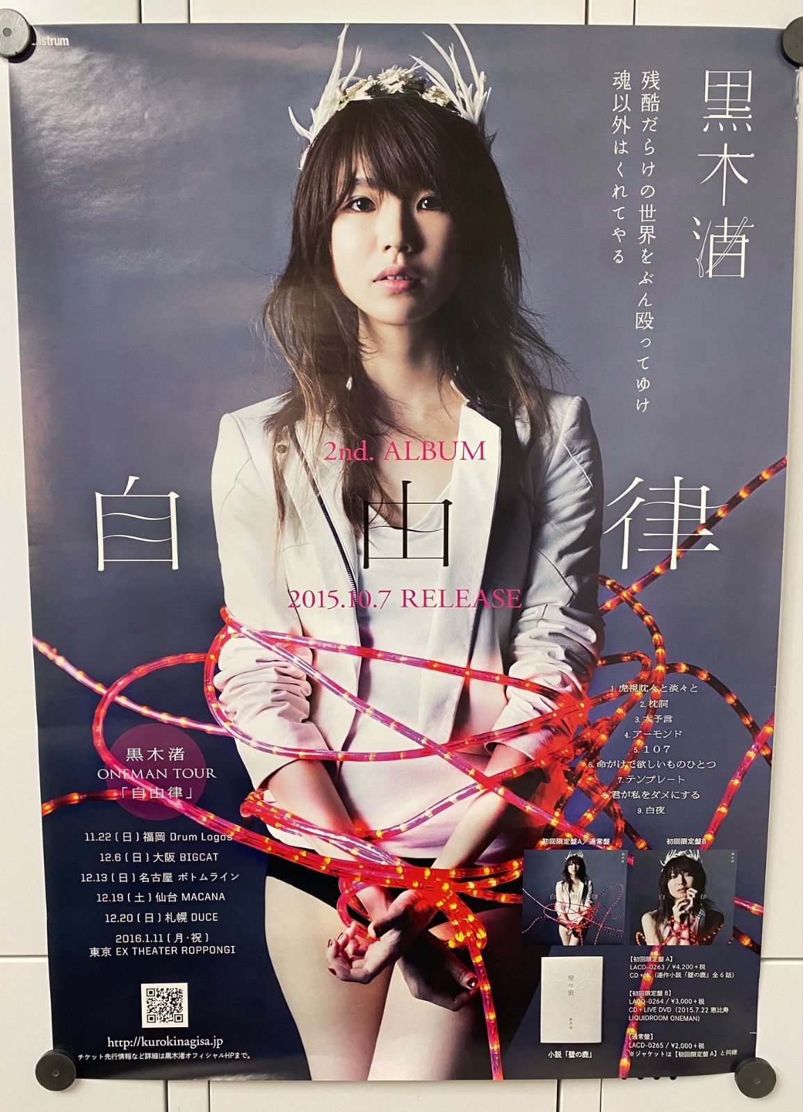 レア 非売品 黒木渚 ポスター 店頭用 アルバムポスター フライヤー