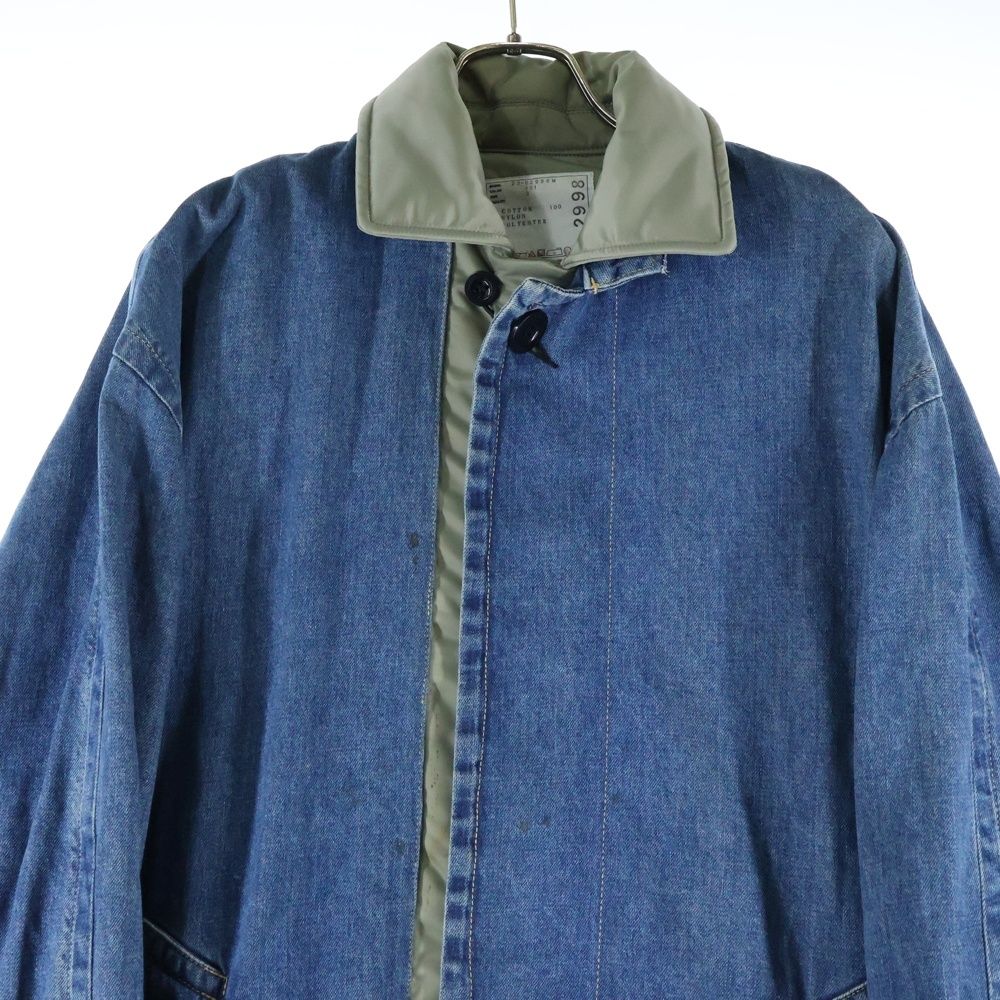 Sacai (サカイ) 23SS ドッキング デニム ミリタリーロングコート 23ー