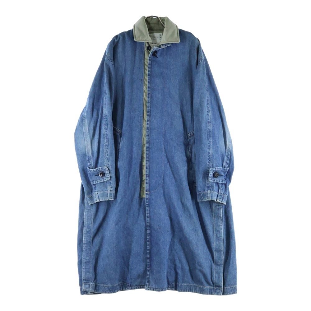 sacai ロンT サイズ1 Sacai (サカイ) 23SS ドッキング デニム ミリタリーロングコート 23ー