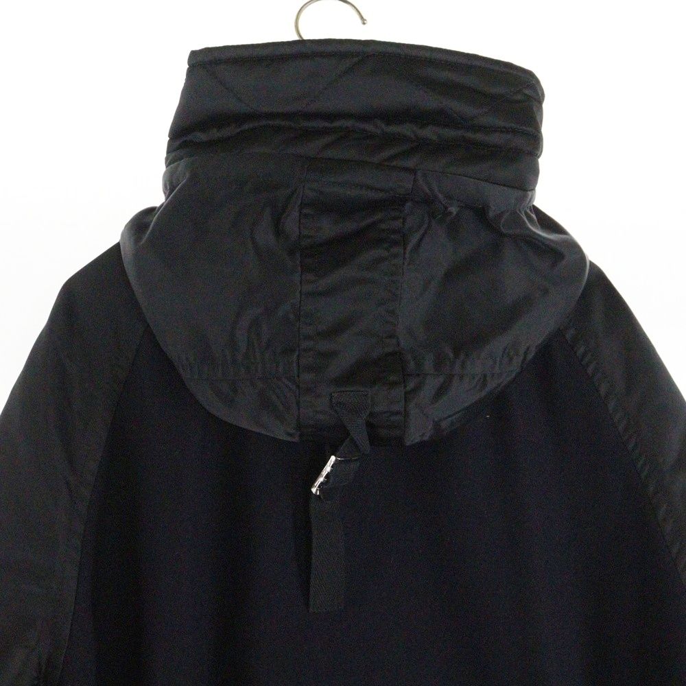 Sacai (サカイ) 21AW ナイロン切替 ドッキング ボンバーウールコート