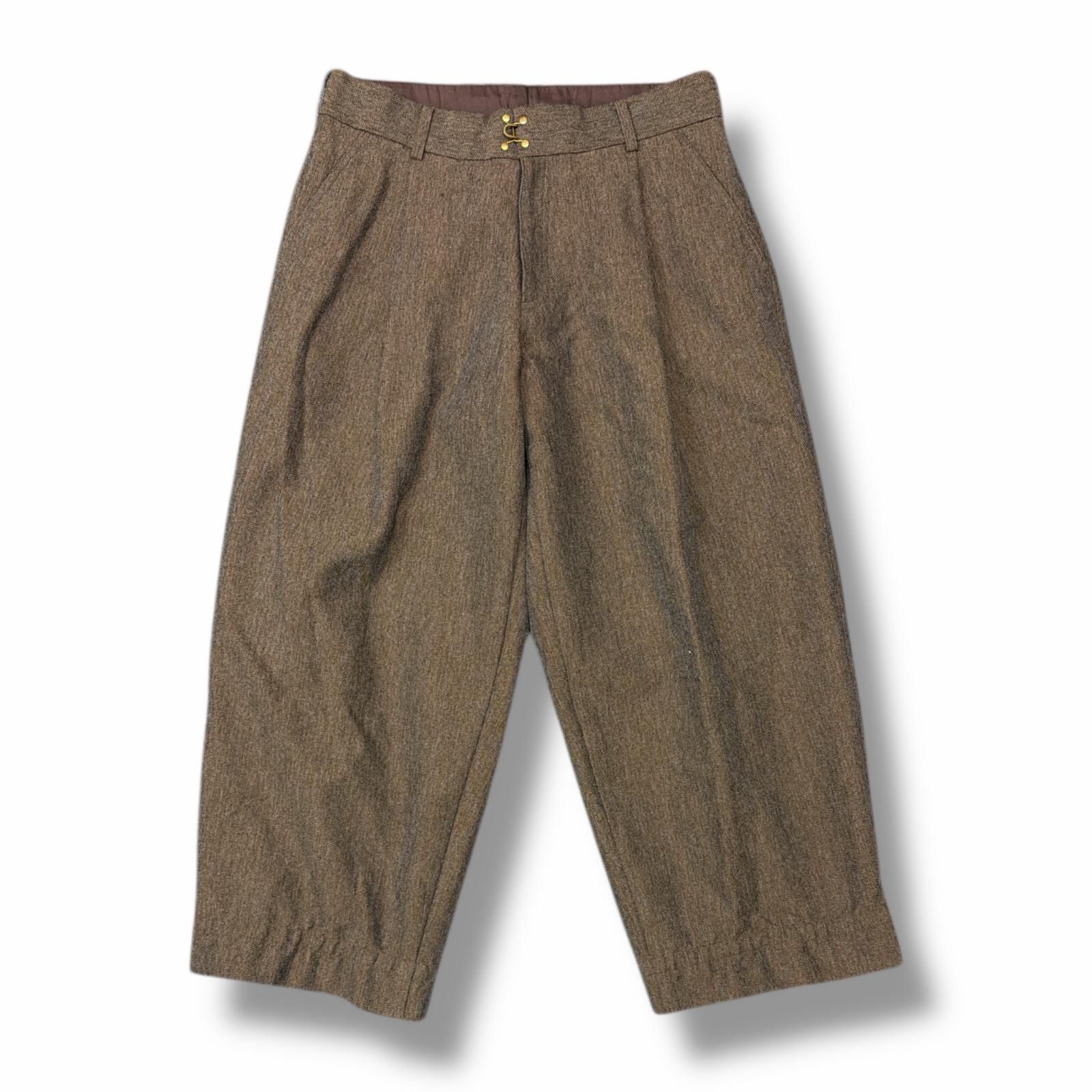 kolor ヘリンボーンワイドパンツ ウールパンツ カラー 22WCM-P10108 