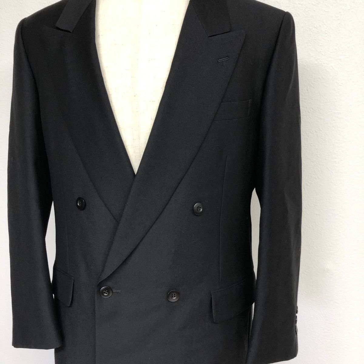 値下げ交渉歓迎] REGAL リーガル ストライプ スーツ 上下 黒 XL B-97