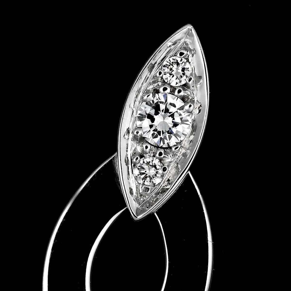 カルティエ Cartier ディアデア ダイヤ ピアス K18 WG ホワイト