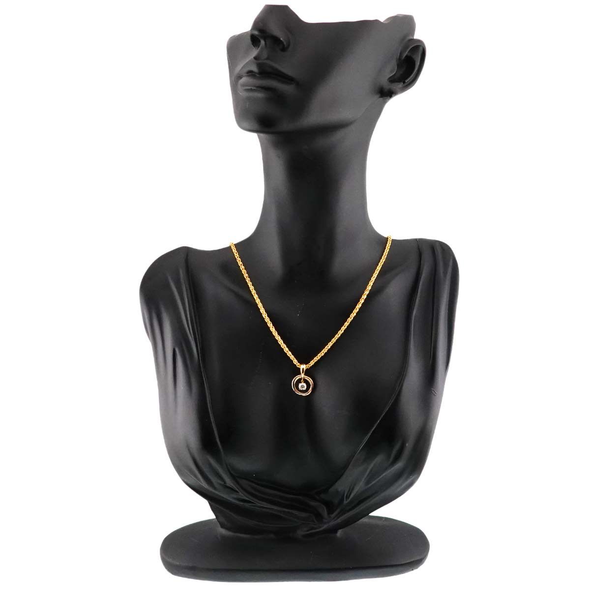カルティエ Cartier トリニティ ダイヤ ネックレス 42cm K18 YG PG WG 