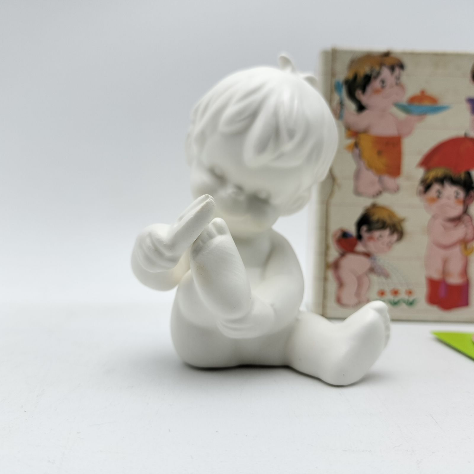 昭和レトロ】千趣会 Skip 陶器 人形 2体セット 赤ちゃん フィギュア