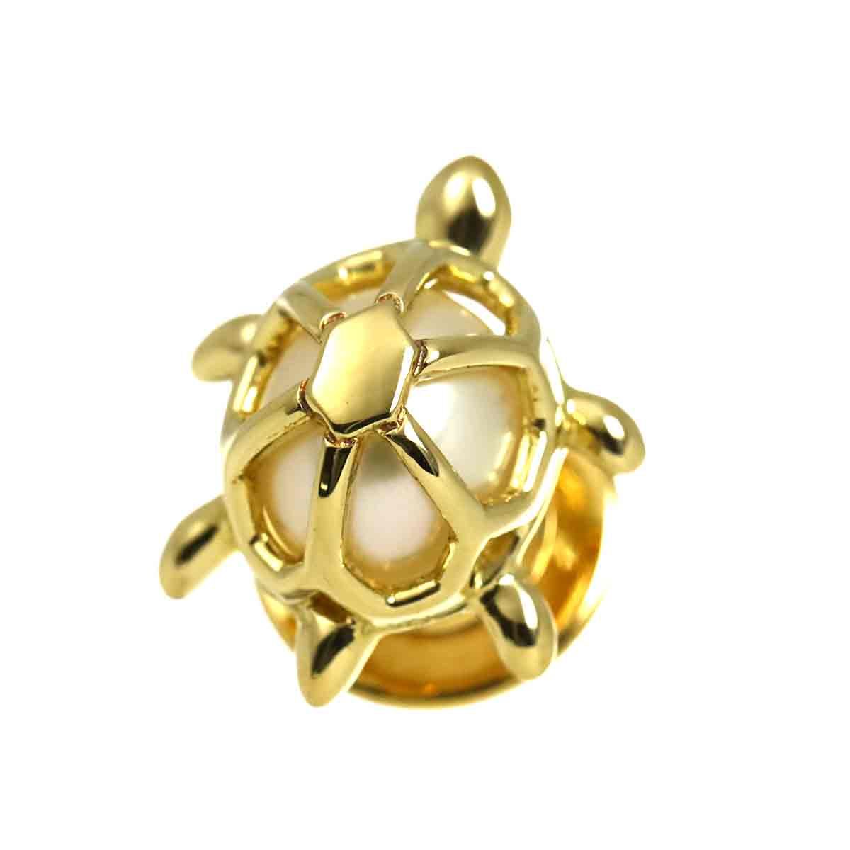 ミキモトピンブローチK18 MIKIMOTO ピンブローチ K18 ミキモト ゴールド