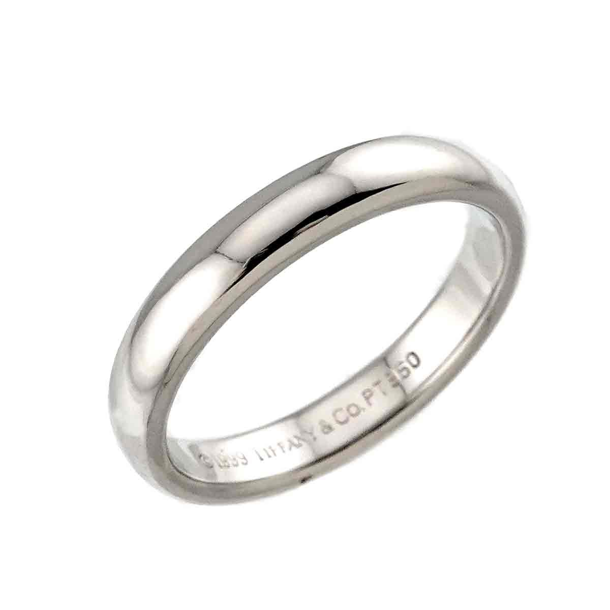 お値下げtiffanyフォエバープラチナリング15号 ティファニー フォーエバー ウェディング バンドリング プラチナ、幅