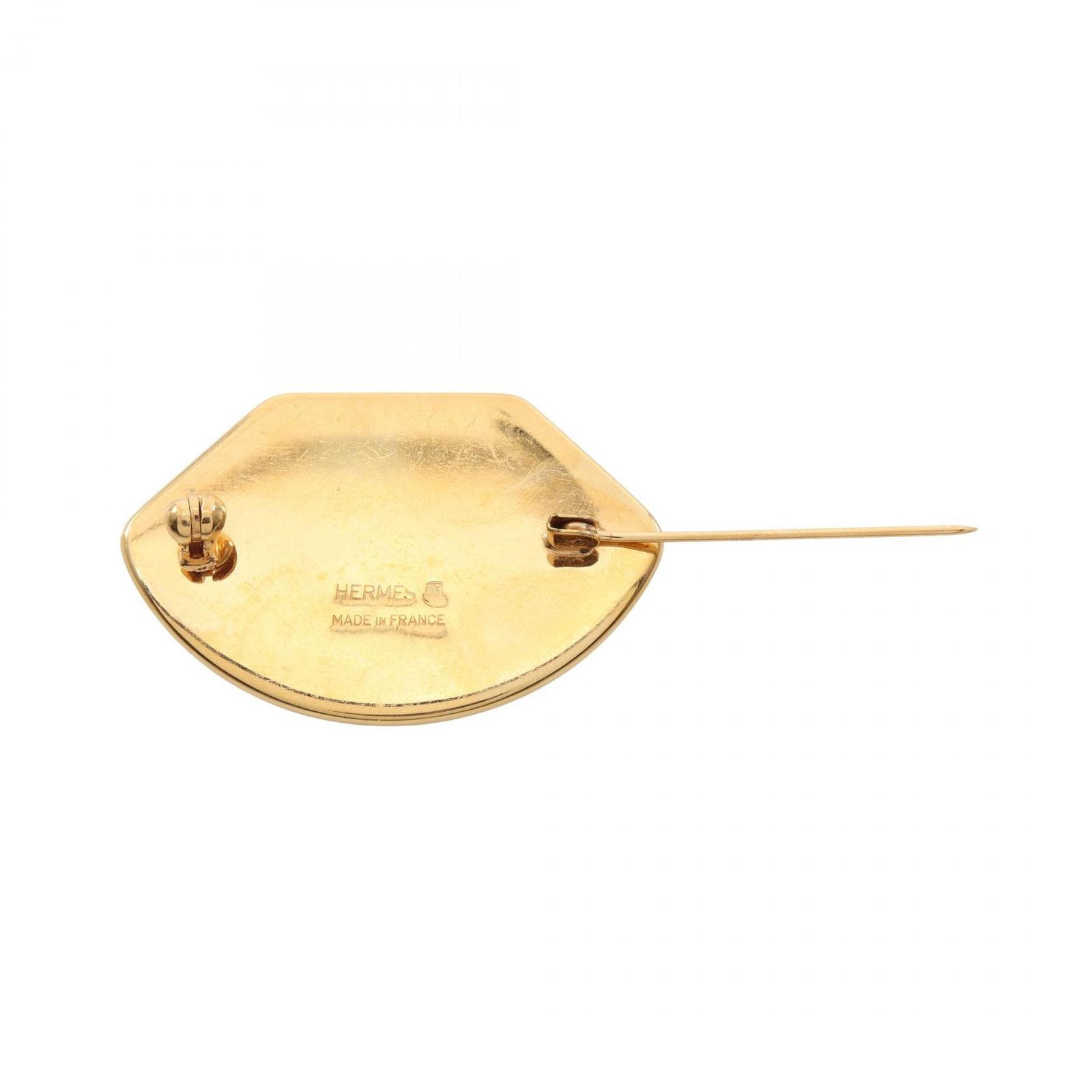 エルメス HERMES ブローチ エマイユ GP（ゴールドメッキ） ブローチ