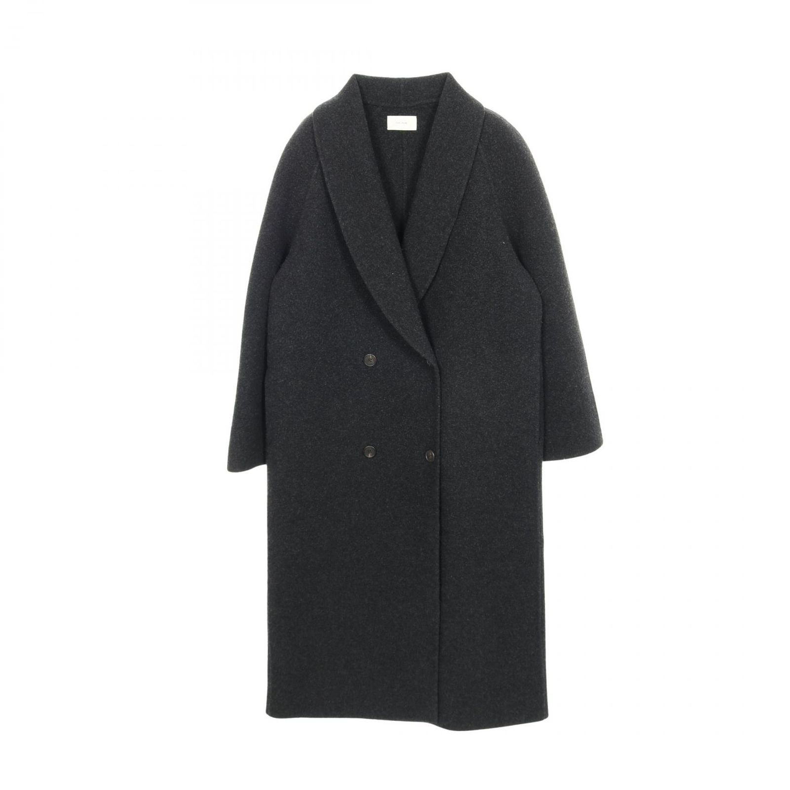 ザ ロウ THE ROW BK ウール カシミヤ ロングコート レディース Used A  