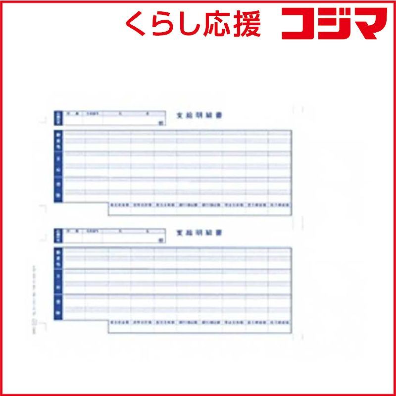 【 新品 未開封 】 オービック　単票支給明細書(1000枚入:2000片) 6101　09SP6101 未使用 送料無料