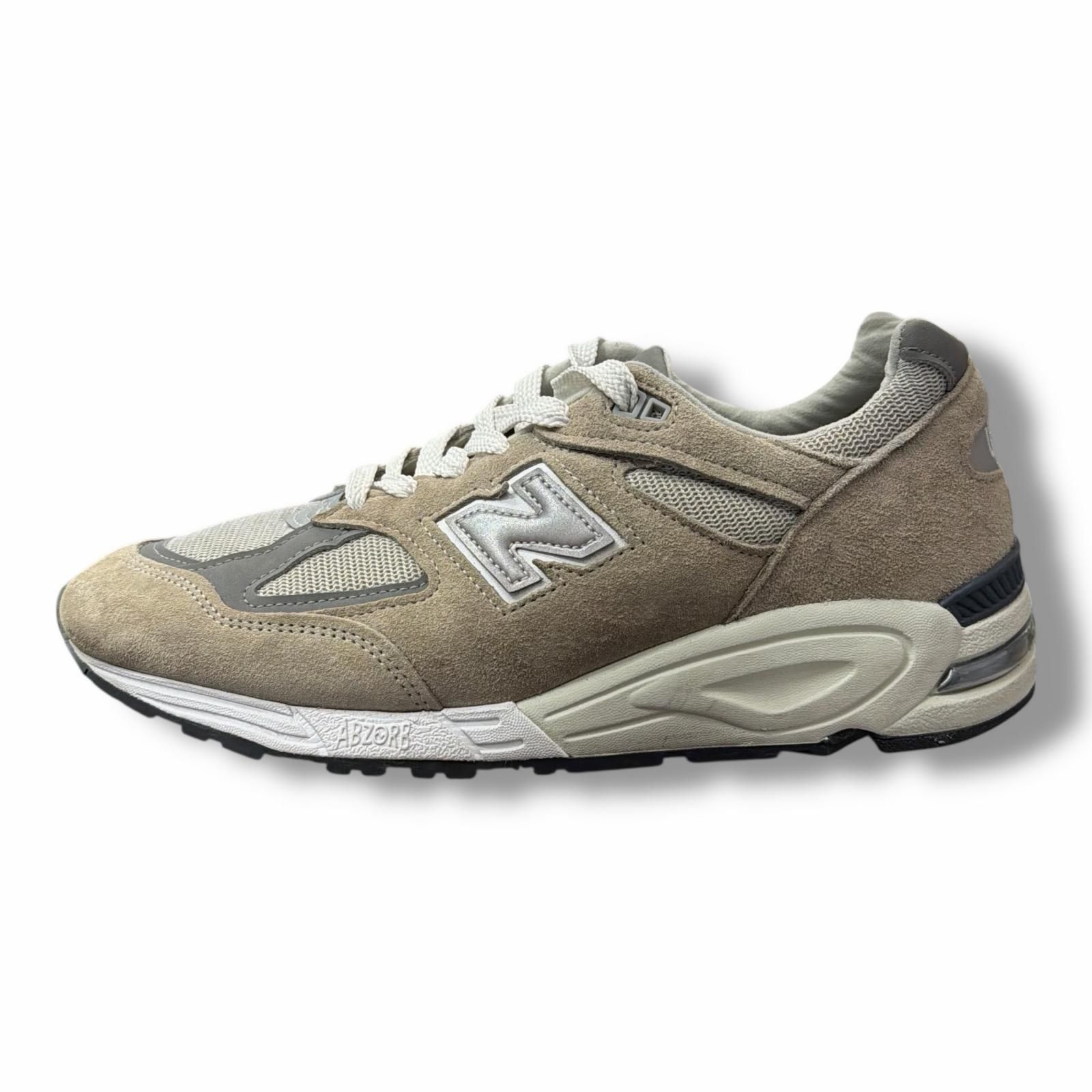 参考上代31,900円 NEW BALANCE 23SS 990v2 “Grey” スエードスニーカー 