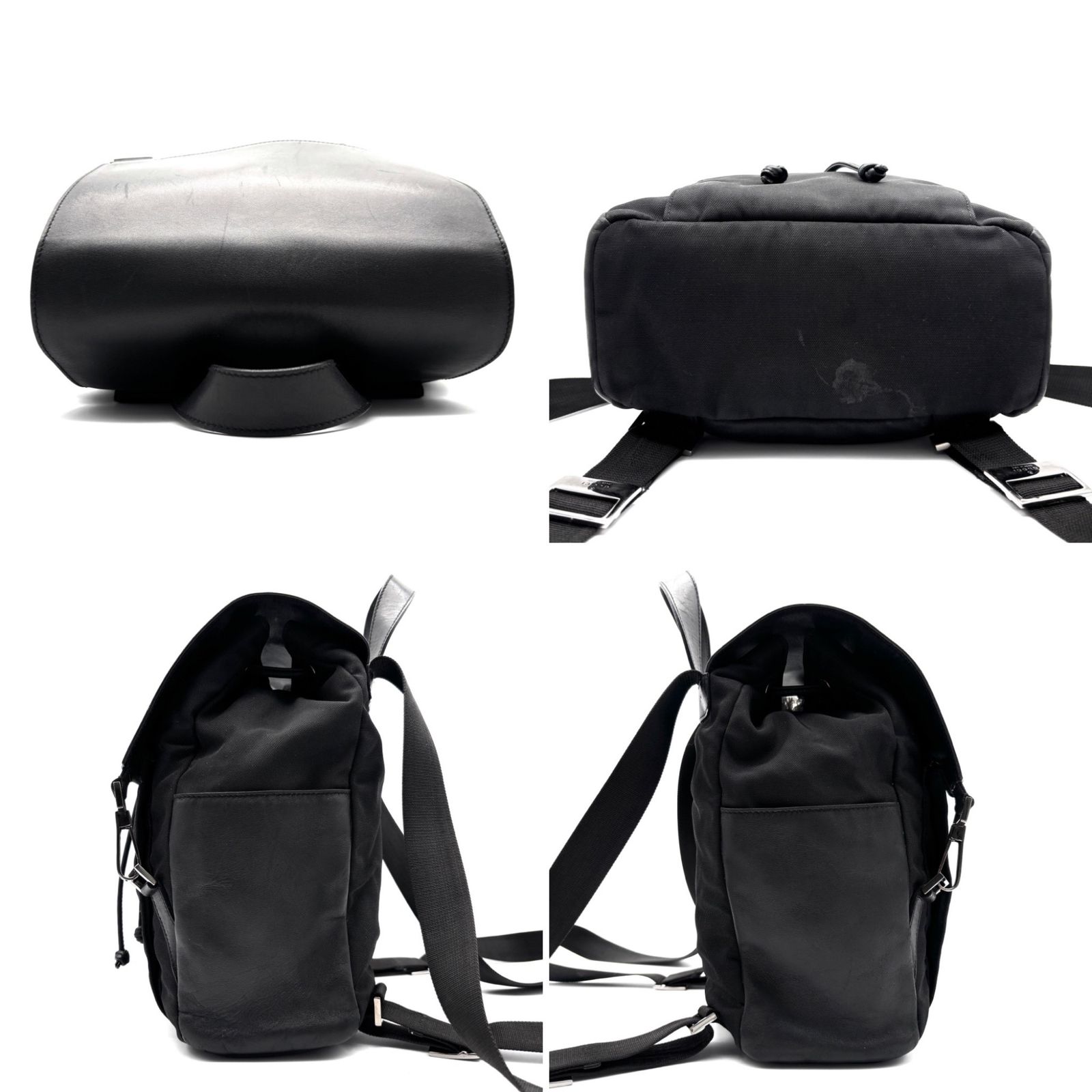 希少 極美品◆ GUCCI ◆リュック 巾着型 GGキャンバス ナイロン レザー 極美品◇ GUCCI ◇リュック 巾着型 GGキャンバス ナイロン レザー