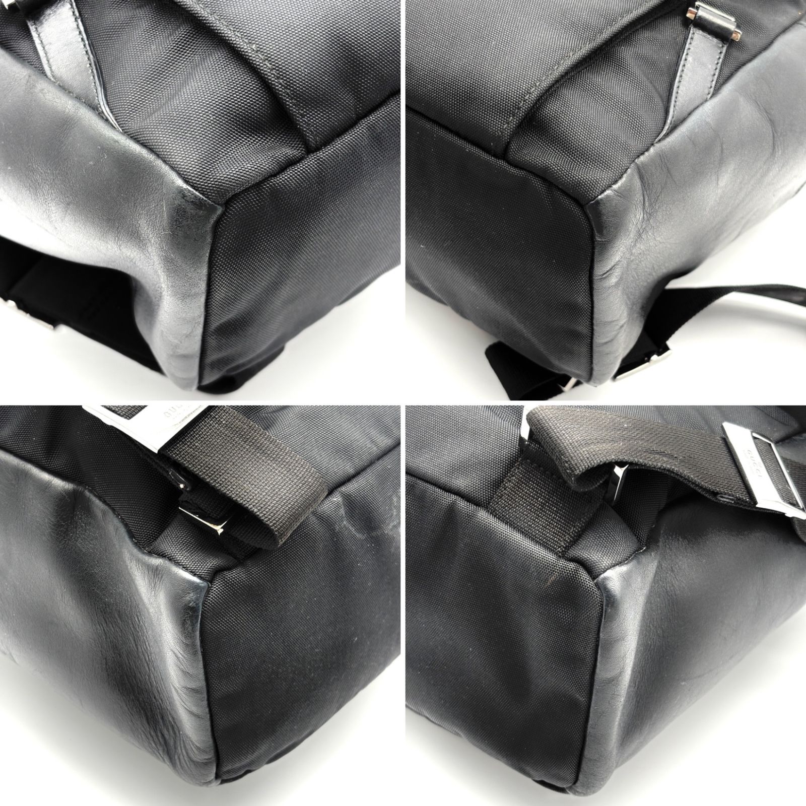 希少 極美品◆ GUCCI ◆リュック 巾着型 GGキャンバス ナイロン レザー 極美品◇ GUCCI ◇リュック 巾着型 GGキャンバス ナイロン レザー