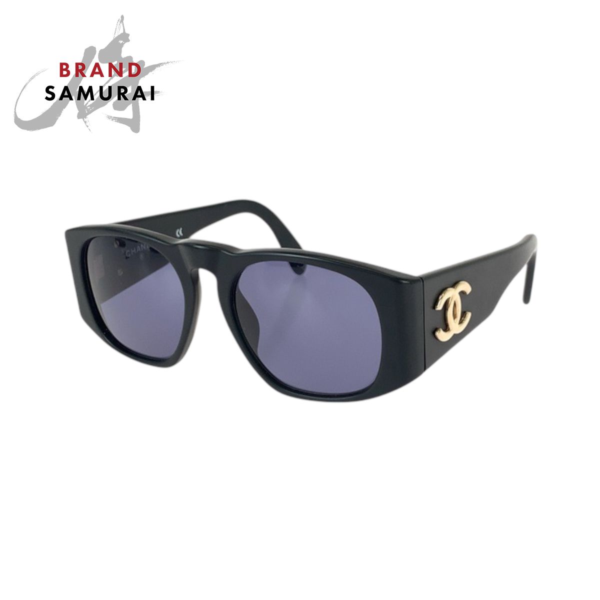 【ケース付き】シャネル サングラス ブラック ココマーク ゴールド 美品 CHANEL シャネル ココマーク ブラック 黒 ゴールド金具