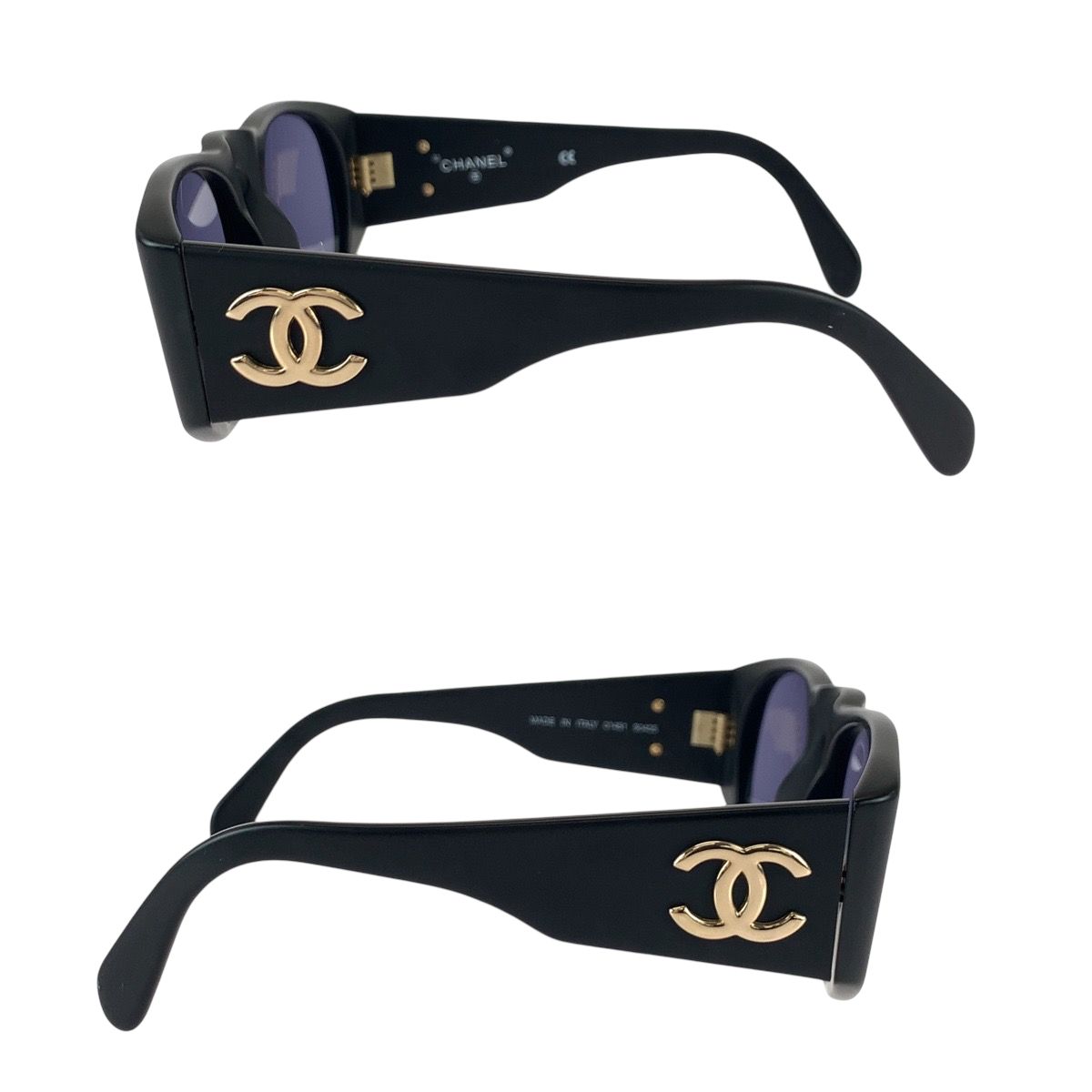 美品 CHANEL シャネル ココマーク ブラック 黒 ゴールド金具