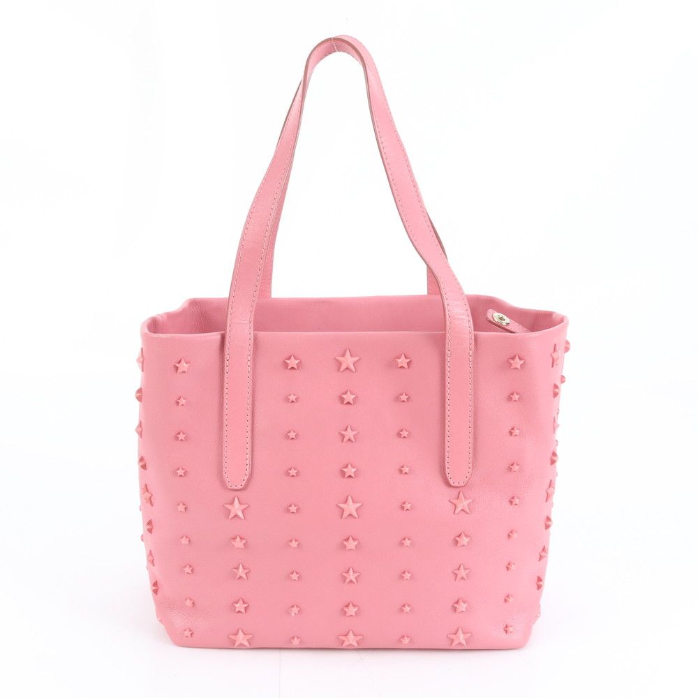 極美品 ジミーチュウ スター スタッズ レザー トート バッグ 肩掛け