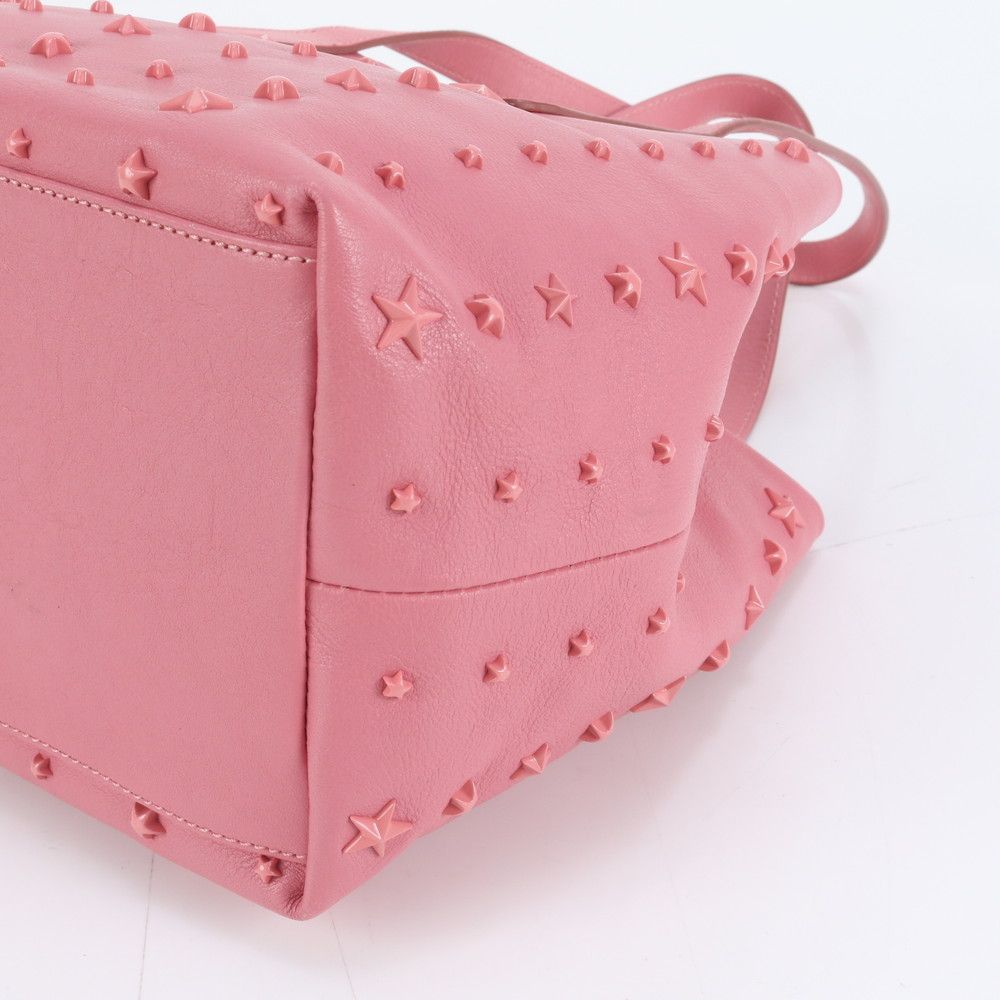 極美品 ジミーチュウ スター スタッズ レザー トート バッグ 肩掛け