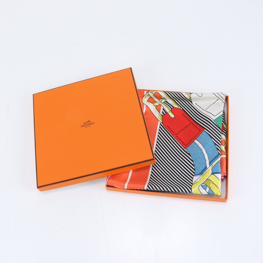 極美品 エルメス タグ付 カレ 90 Mors a Jouets 馬銜 シルク 100