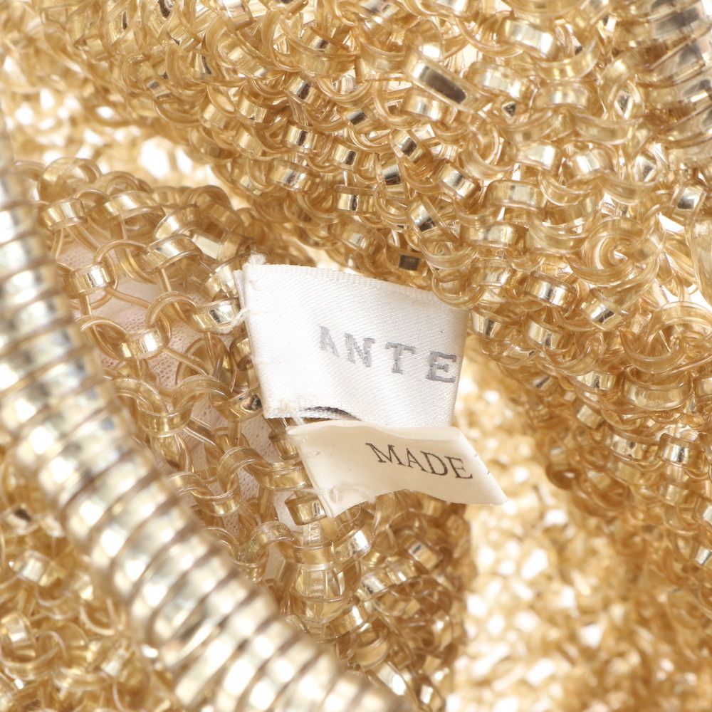 極美品 アンテプリマ ワイヤーバッグ フラワー モチーフ 編み込み  