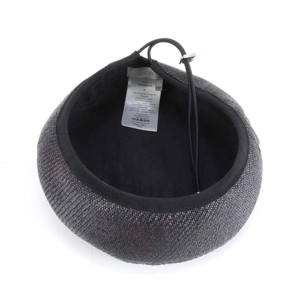 極美品✨ Christian Dior ベレー帽 パール付き ディオール 黒 極美品✨ Christian Dior ベレー帽 パール付き ディオール 黒 - メルカリ