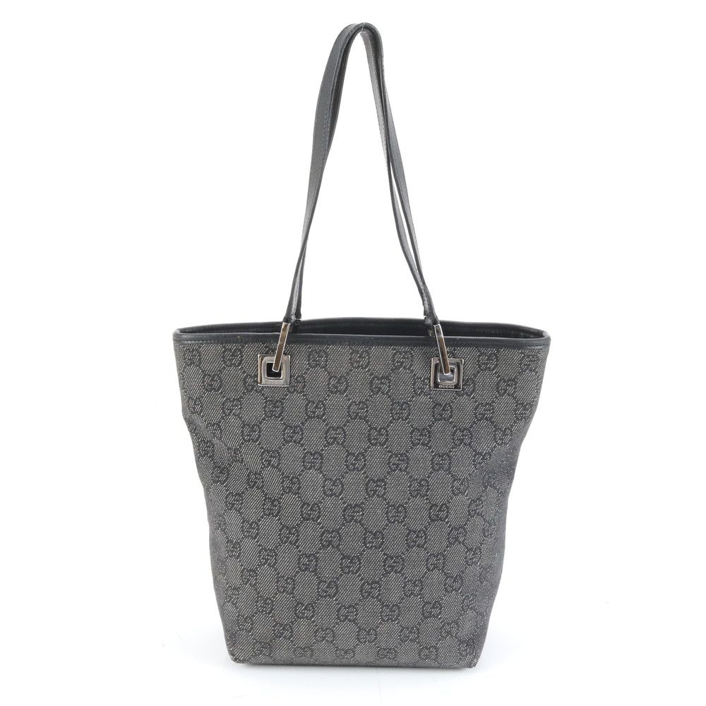 美品 グッチ GGキャンバス 31244 レザー トート バッグ 肩掛け