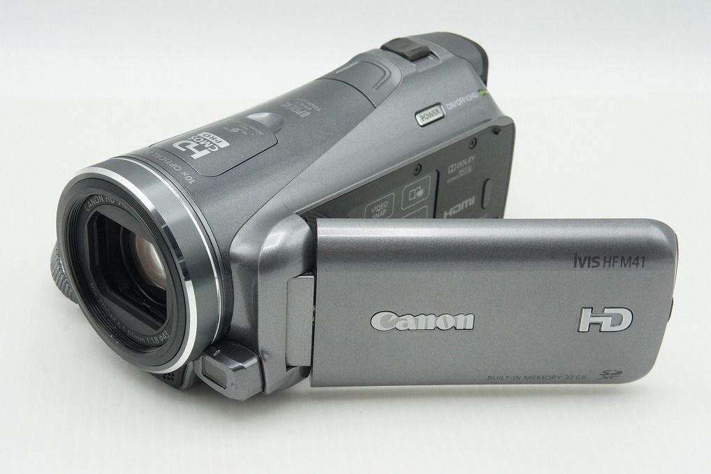 美品 Canon キヤノン iVIS HF M41 デジタルビデオカメラ シルバー