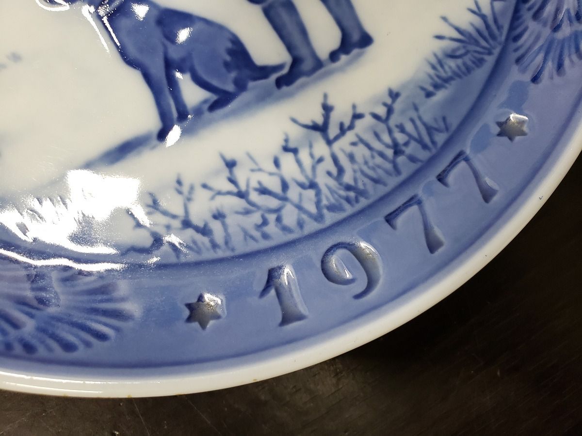 2614H10】1977 ロイヤルコペンハーゲン イヤープレート インマヴェド橋