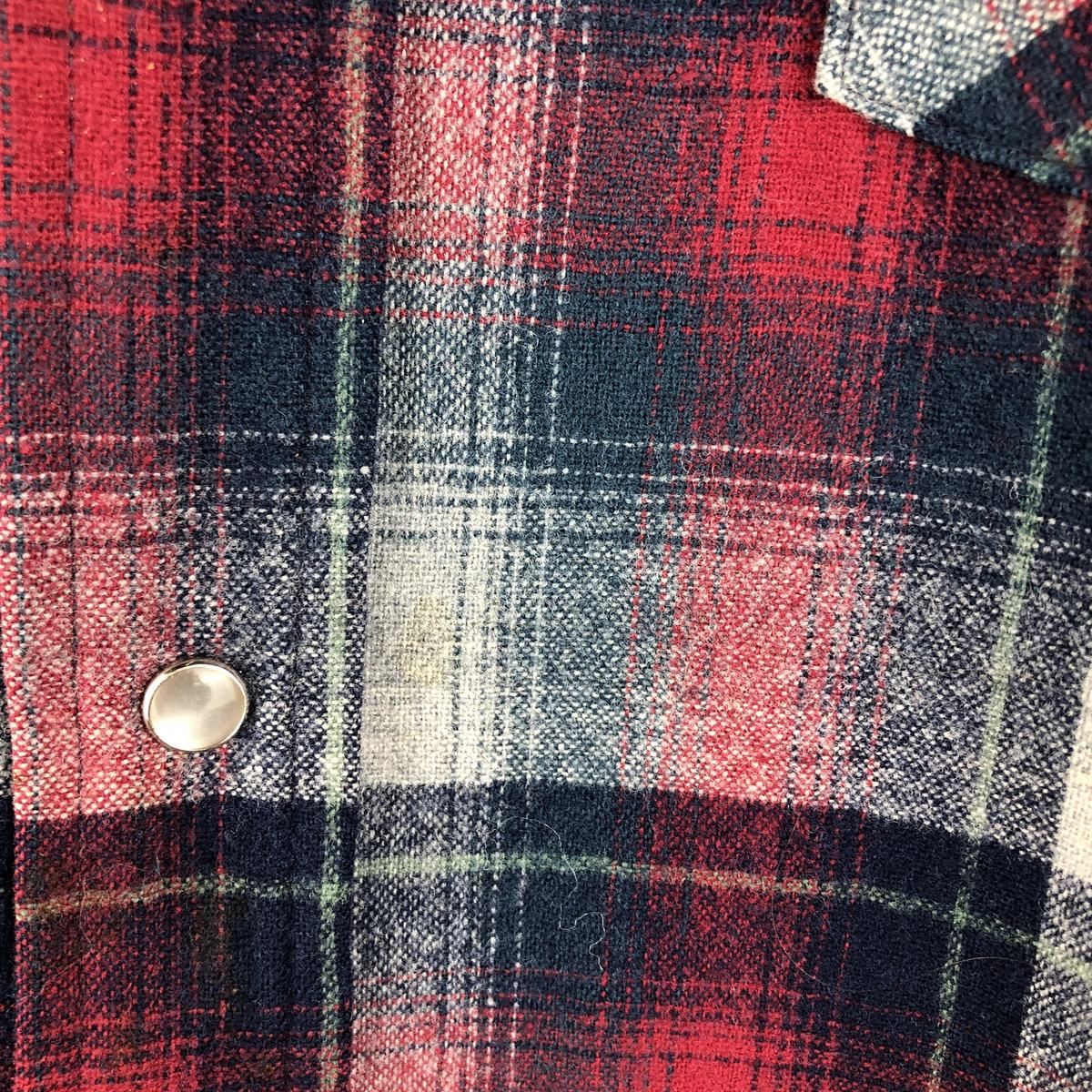 古着 70年代 ペンドルトン PENDLETON オンブレチェック ウール